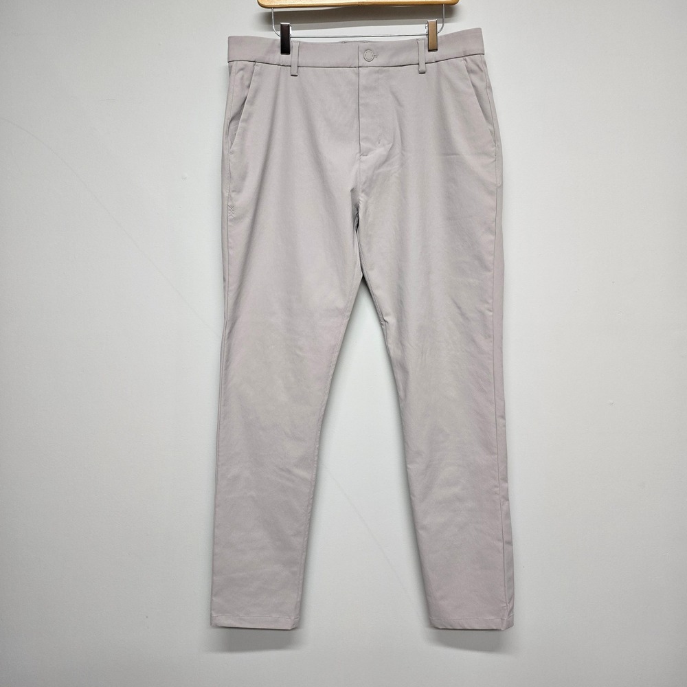 Rhone Commuter Pants Mens 35 Gray Slim Fit Technical Performance Minimalist